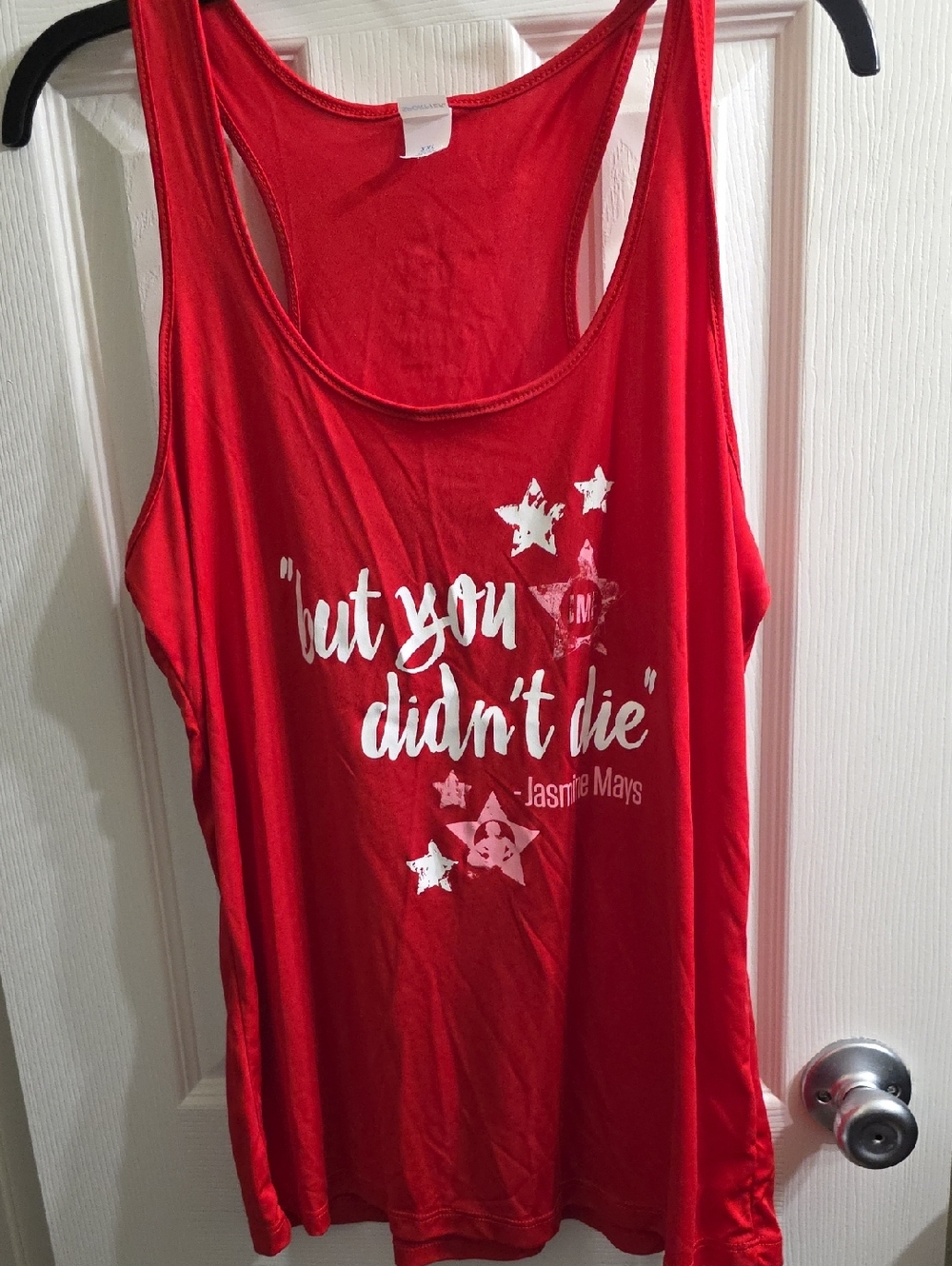 Sport-Tek Red Racerback Tank "But You Didn't Die" Size XXL